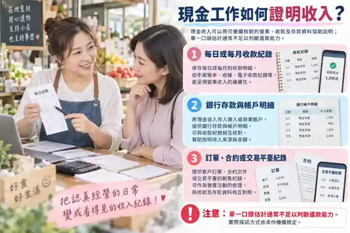 現金工作如何證明收入？主題示意