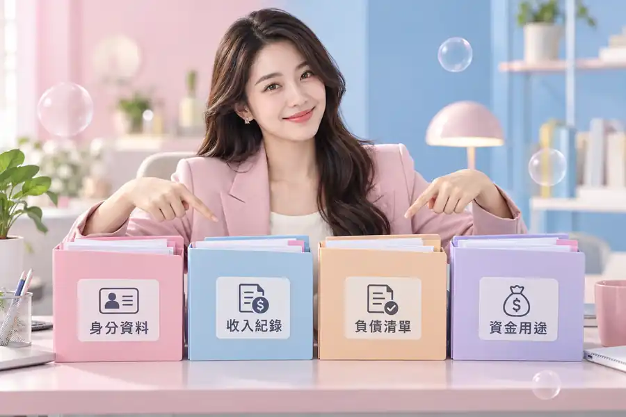 第一次申請信貸怎麼準備？從4張清單開始主題示意