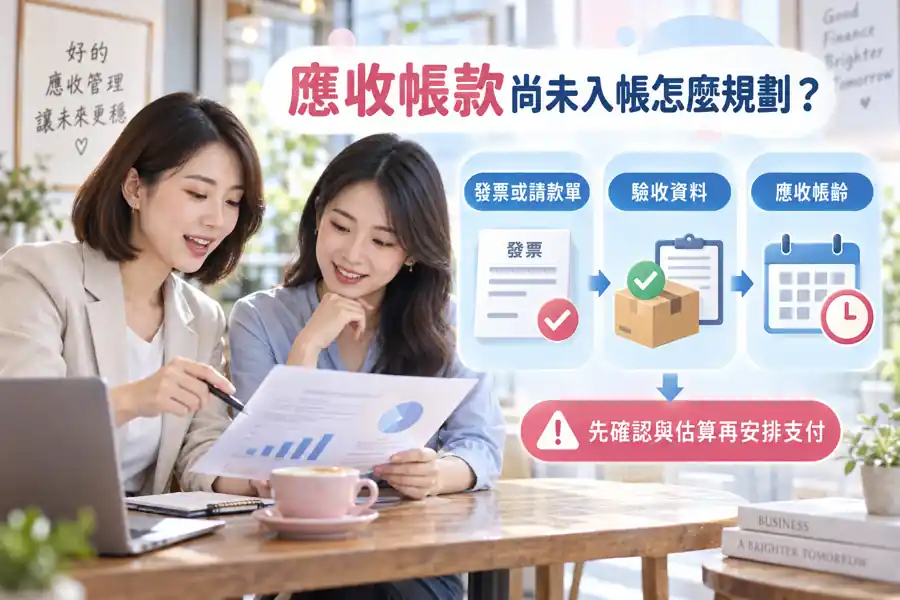 應收帳款尚未入帳怎麼規劃？主題示意