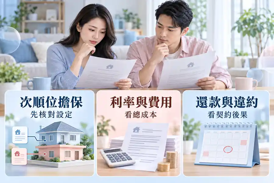 二順位房貸有哪些風險？主題示意